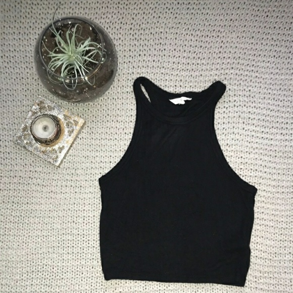 Black Crop Tank - Picture 1 of 2